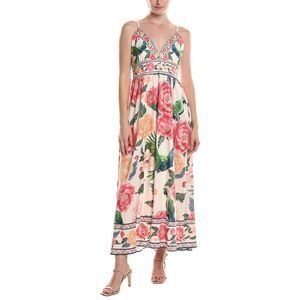 Hl Affair Womens Sleeveless Maxi Dress, Pink